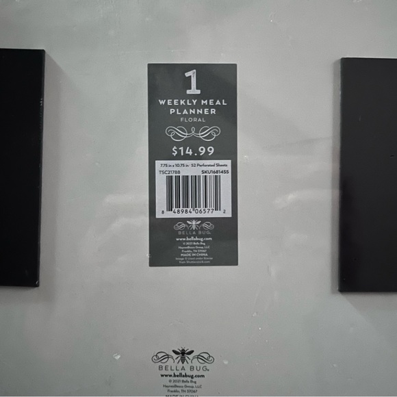 Magnetic Weekly Meal Planner - Chick List Shopping List Bella Bug - Picture 3 of 4